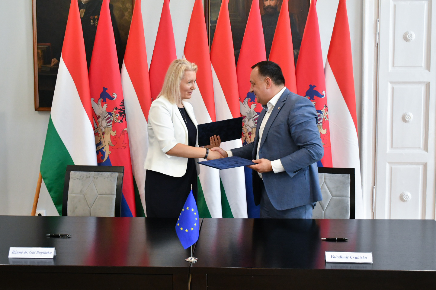 Együttműködési Megállapodást írt alá Bánné dr. Gál Bolgárka és Volodimir Csubirkó